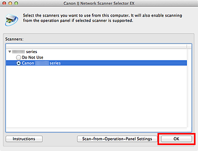 Imagen: pantalla Conf. de escaneo desde PC